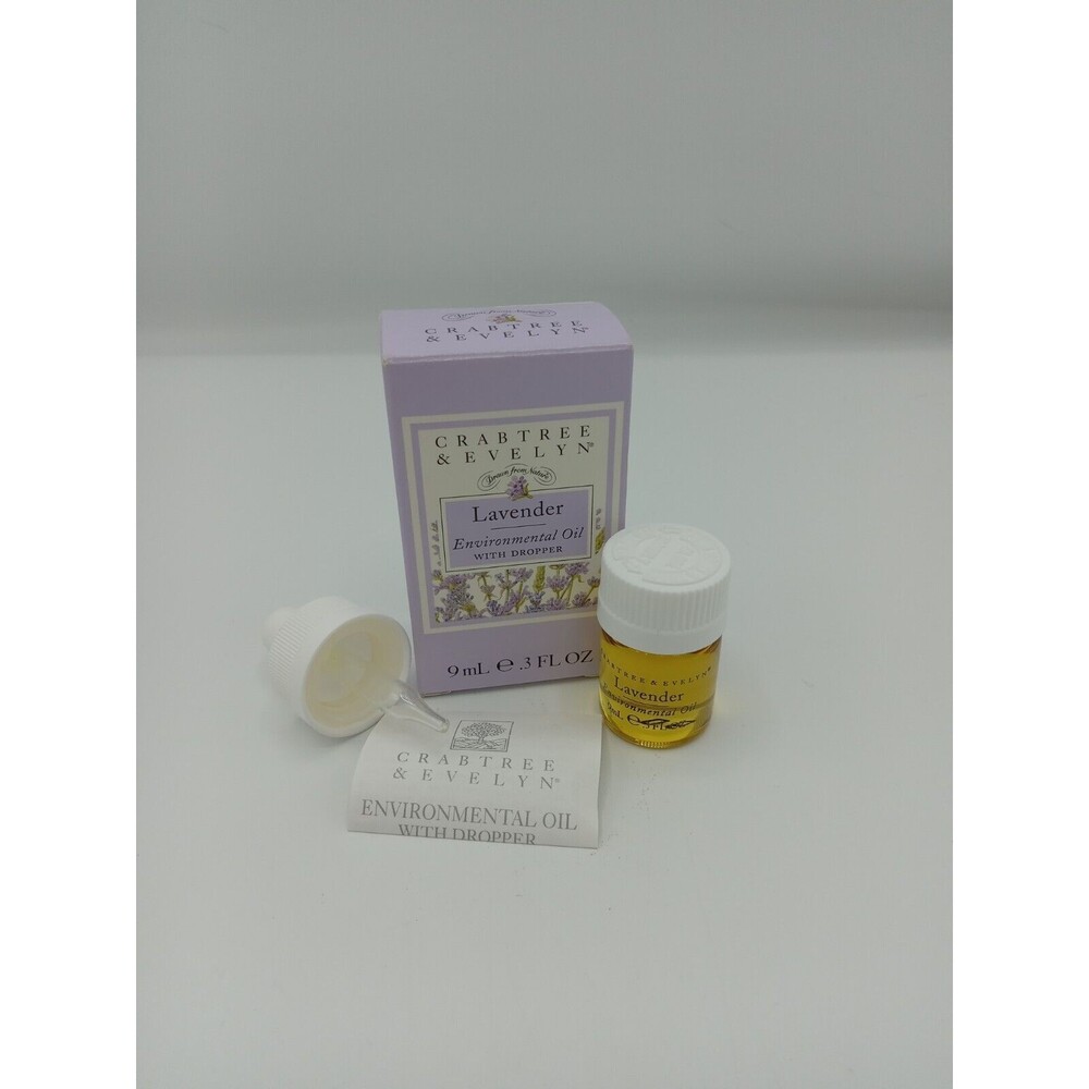 Crabtree & Evelyn LAVENDER Home Environmental Fragrance Oil with Dropper 9ml NEW